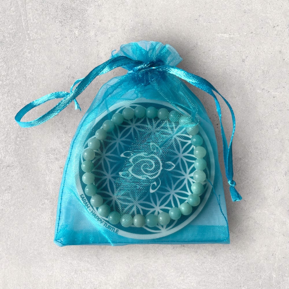 Bracelet Amazonite bleu clair (élégance & harmonie)