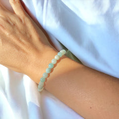 Bracelet Amazonite bleu clair (élégance & harmonie)