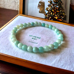 Bracelet Amazonite bleu clair (élégance & harmonie)