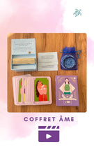 Coffret âme : Boite Message d'âmes + Mon oracle magique + Bracelet Lapi Lazulli + 2 méditations + 2 exercices pour recevoir un message d'âme